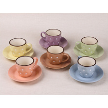 Haonai venta caliente 180-240ml taza de café y platillo